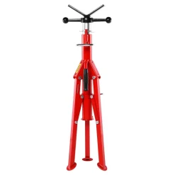 VEVOR V Head Pipe Stand 1/8-12 inch Capacity, Adjustable Height 28-52 inch, Pipe Stands 2500 lbs Load Capacity, Portable Folding Pipe Stands, Carbon Steel Body More Durable