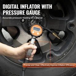 VEVOR 12V Heavy Duty Air Compressor with 6L Tank Kit, 6.35 CFM Portable Tire Inflator, 150PSI Offroad Air Compressor with Digital Pressure Gauge Tire Inflator for Trucks Car SUV 4 x 4 Vehicle RV