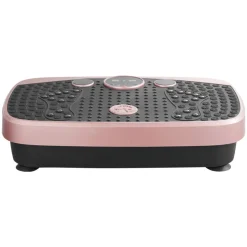 VEVOR Vibration Plate Exercise Machine, Whole Body Shaker with Magnetic Acupoints for Lymphatic Drainage and Weight Loss, Home Workout Gym Fitness Equipment with 2 Resistance Bands for Women Men, Pink