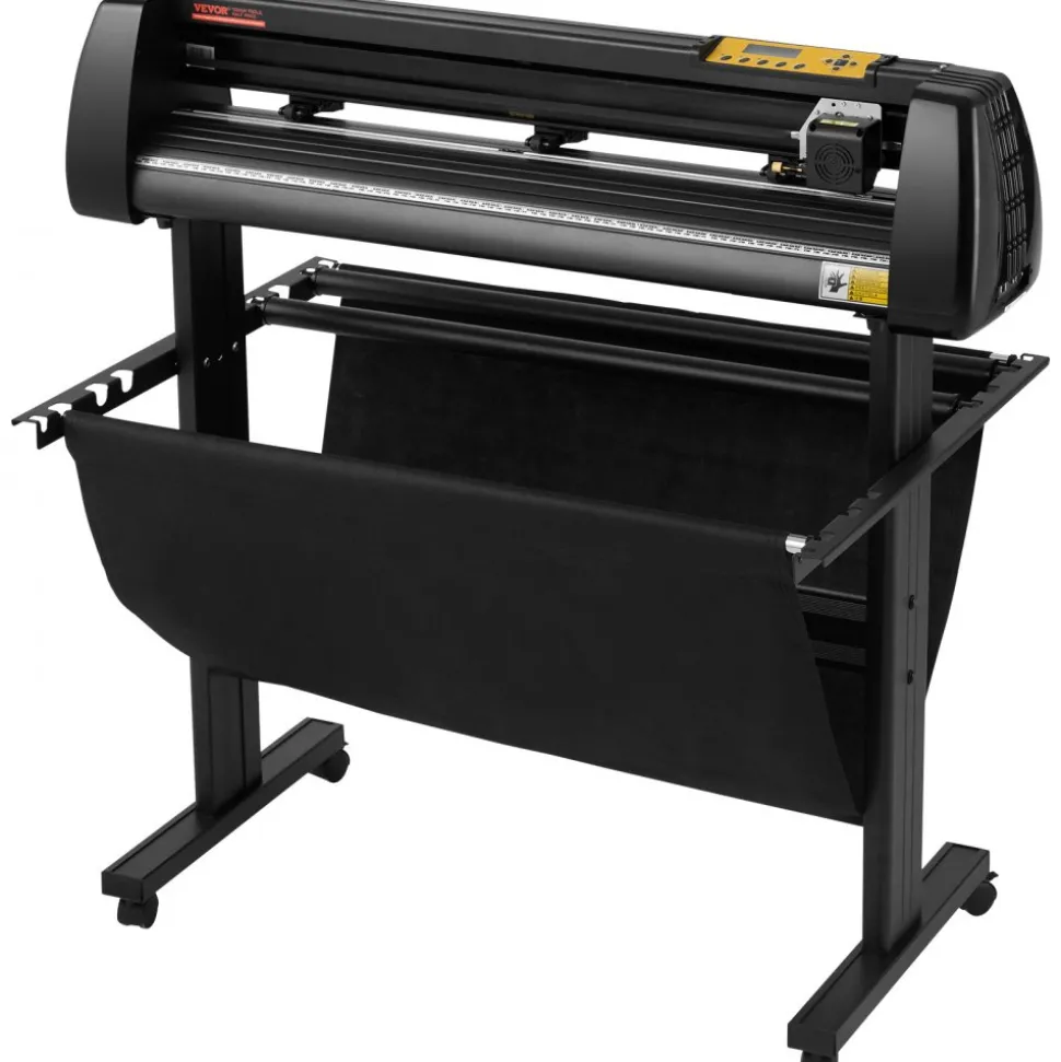 VEVOR Vinyl Cutter, 34Inch Bundle, Vinyl Cutter Machine, Manual Vinyl Printer, LCD Display Plotter Cutter Sign Cutting with Signmaster Software for Design and Cut, with Supplies, Tools