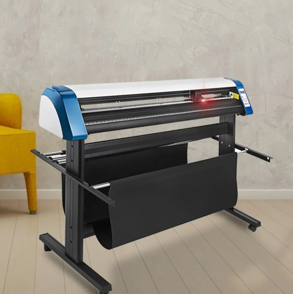 VEVOR Vinyl Cutter 53 Inch Vinyl Cutter Machine Semi-Automatic DIY Vinyl Printer Cutter Machine Manual Positioning Sign Cutting with Floor Stand Signmaster Software