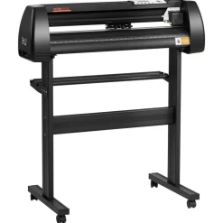 VEVOR Vinyl Cutter Machine, 28inch Vinyl Plotter, LCD Display Plotter Cutter, Adjustable Double-Spring Pinch Rollers Sign Cutting Plotter, Plotter with Signmaster Software for Design and Cut