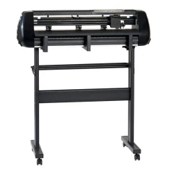 VEVOR Vinyl Cutter Machine, 28 inch Max Feed Width, Dual Blades, Adjustable Force and Speed, LED Display, Vinyl Plotter Cutter Printer Bundle with Sticker Sheets, Transfer Film, Signmaster Software