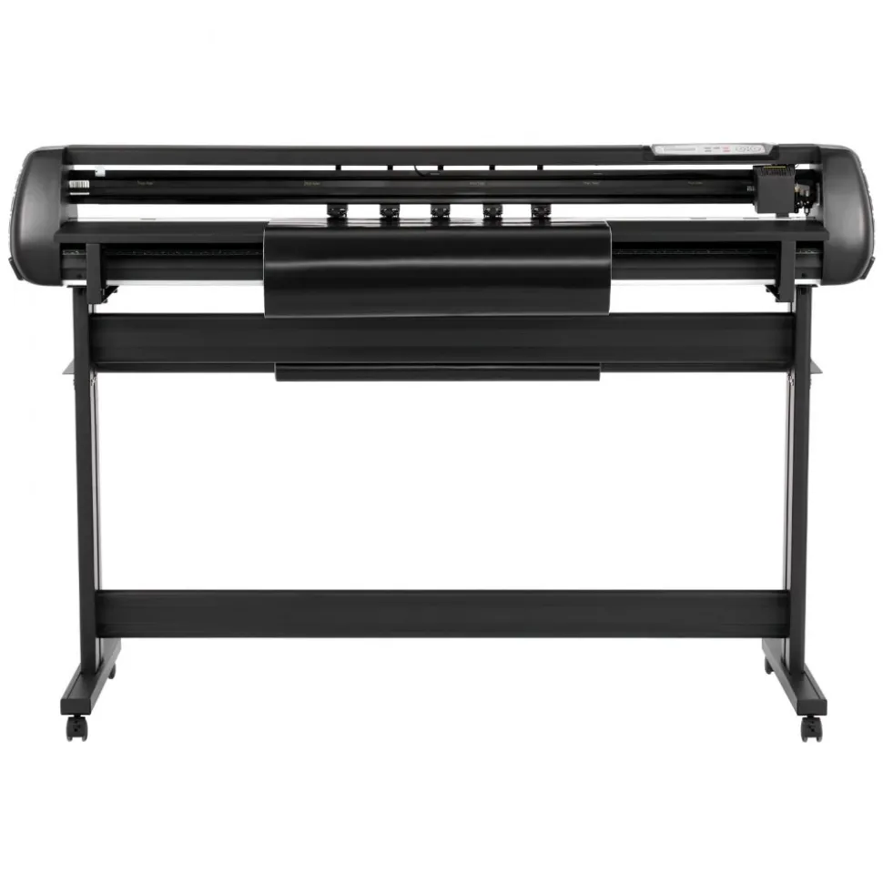 VEVOR Vinyl Cutter Machine, 53 inch Max Feed Width, Dual Blades, Adjustable Force and Speed, LED Display, Vinyl Plotter Cutter Printer Bundle with Sticker Sheets, Transfer Film, Signmaster Software