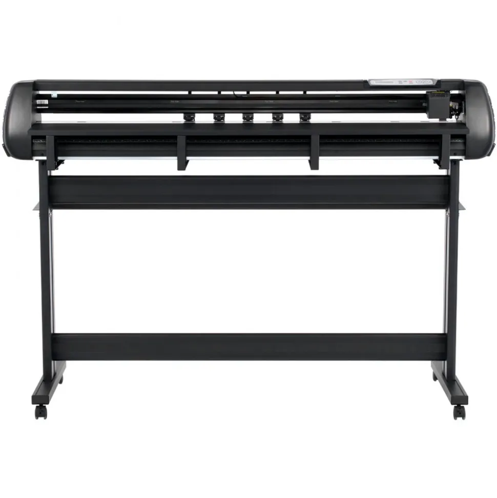 VEVOR Vinyl Cutter Machine, 53 inch Max Feed Width, Dual Blades, Adjustable Force and Speed, LED Display, Vinyl Plotter Cutter Printer Bundle with Sticker Sheets, Transfer Film, Signmaster Software