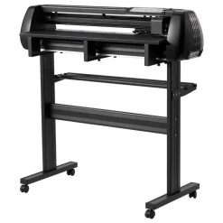 VEVOR Vinyl Cutter Machine, 34 inch Max Feed Width, Dual Blades, Adjustable Force and Speed, LED Display, Vinyl Plotter Cutter Printer Bundle with Sticker Sheets, Transfer Film, Signmaster Software
