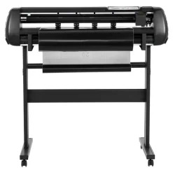 VEVOR Vinyl Cutter Machine, 34 inch Max Feed Width, Dual Blades, Adjustable Force and Speed, LED Display, Vinyl Plotter Cutter Printer Bundle with Sticker Sheets, Transfer Film, Signmaster Software