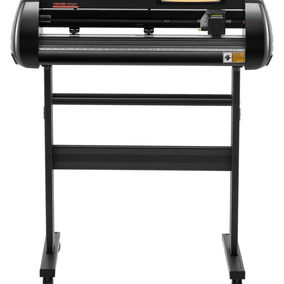 VEVOR Vinyl Cutter Machine, Upgraded 28 Inch Paper Feed Cutting Plotter Bundle, Adjustable Force & Speed Vinyl Printer with Powerful Stepper Motors, Signmaster Software Compatible with Windows System