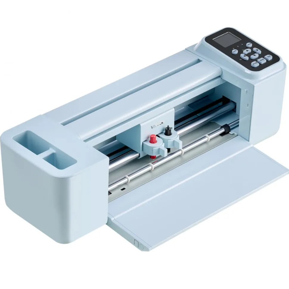 VEVOR Vinyl Cutting Machine, 12 in, Button and Screen Controlled Vinyl Cutter with Materials and Tool Kit, 20000+ Built-in Design Resources, Compatible with Mac, Windows, Android and iOS, for Crafts