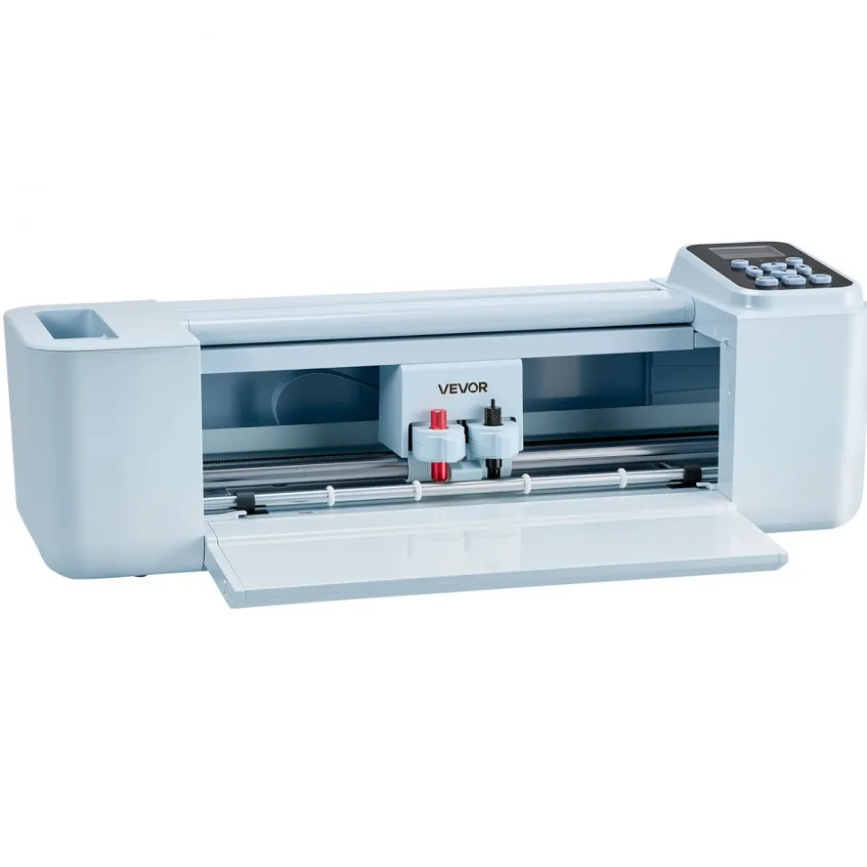 VEVOR Vinyl Cutting Machine, 12 in, Button and Screen Controlled Vinyl Cutter with Materials and Tool Kit, 20000+ Built-in Design Resources, Compatible with Mac, Windows, Android and iOS, for Crafts