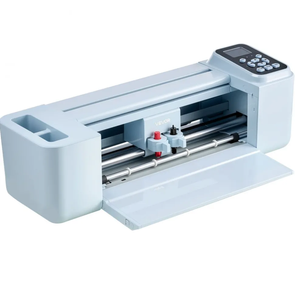 VEVOR Vinyl Cutting Machine, 12 in, Button and Screen Controlled Vinyl Cutter with Materials and Tool Kit, 20000+ Built-in Design Resources, Compatible with Mac, Windows, Android and iOS, for Crafts