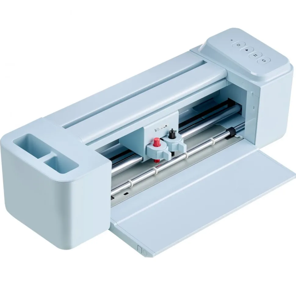 VEVOR Vinyl Cutting Machine, 12 in, Button-Controlled Vinyl Cutter with Materials and Tool Kit, 20000+ Built-in Design Resources, Compatible with Mac, Windows, Android and iOS, for Customized Cards