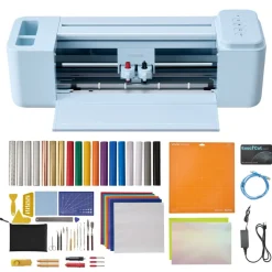 VEVOR Vinyl Cutting Machine, 12 in, Button-Controlled Vinyl Cutter with Materials and Tool Kit, 20000+ Built-in Design Resources, Compatible with Mac, Windows, Android and iOS, for Customized Cards