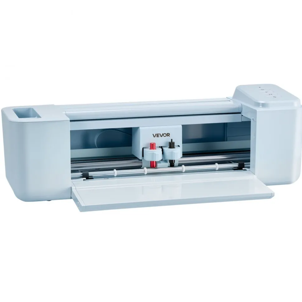 VEVOR Vinyl Cutting Machine, 12 in, Button-Controlled Vinyl Cutter with Materials and Tool Kit, 20000+ Built-in Design Resources, Compatible with Mac, Windows, Android and iOS, for Customized Cards