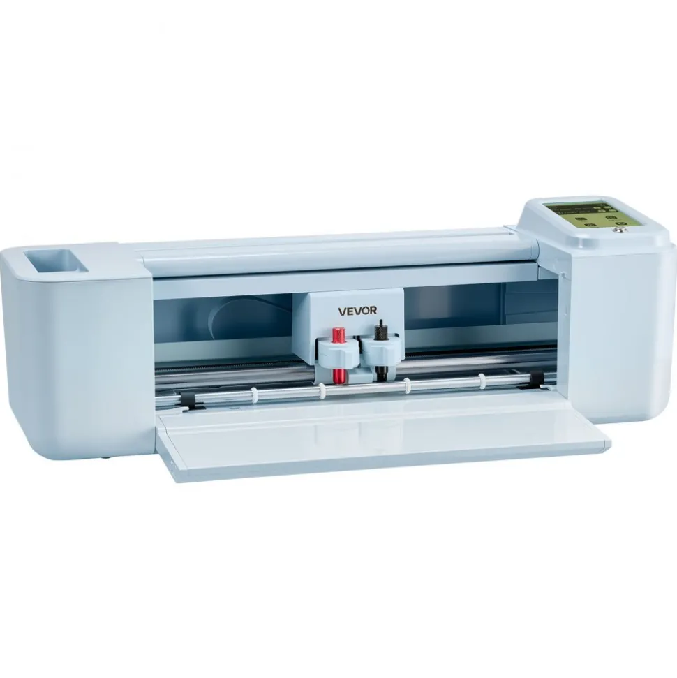 VEVOR Vinyl Cutting Machine, 12 in, Touchscreen-Controlled Vinyl Cutter, 20000+ Built-in Design Resources, Compatible with Mac, Windows, Android and iOS, for Creating Customized Crafts Cards, Decor