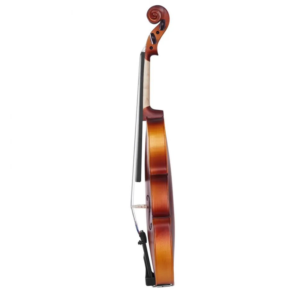 VEVOR Violin 4/4 Full Size for Adults, Violin Fiddle Set for Beginners Student with Hard Case, Rosin, Bow, Shoulder Rest,Bridge,Extra Strings,Professional Solidwood Instrument (Matte Brown Patterned)