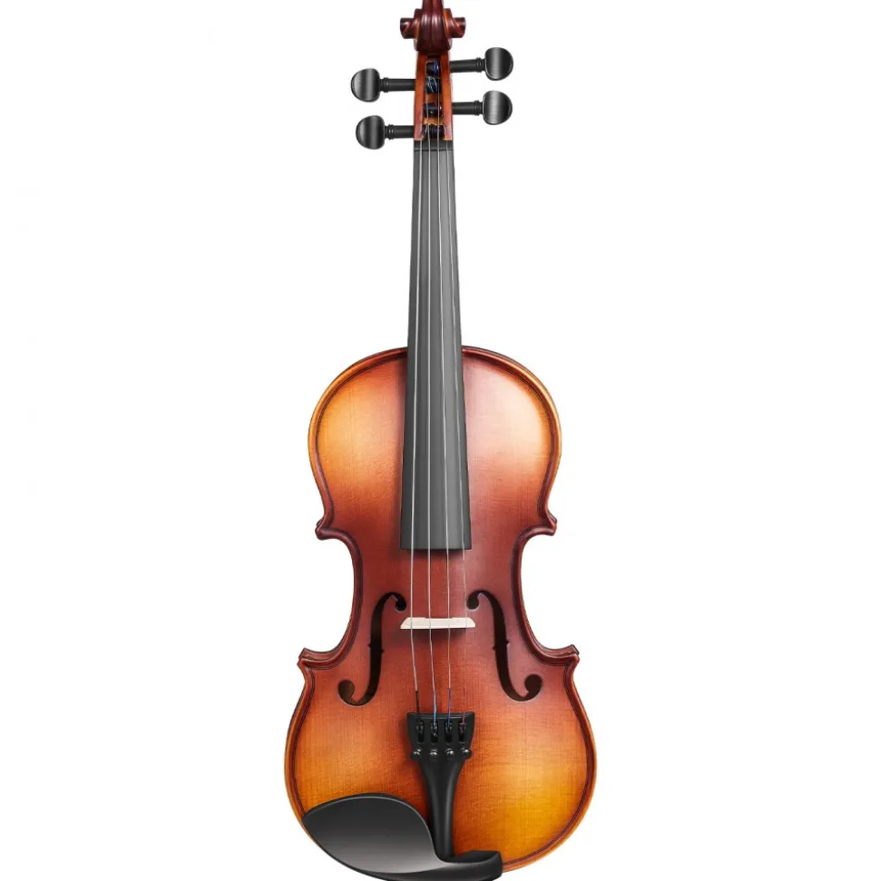 VEVOR Violin 1/2 Size for Adults, Violin Fiddle Set for Beginners Student with Hard Case, Rosin, Bow, Shoulder Rest,Bridge,Tuner and Extra Strings,Solidwood Professional Musical Instruments (Brown)