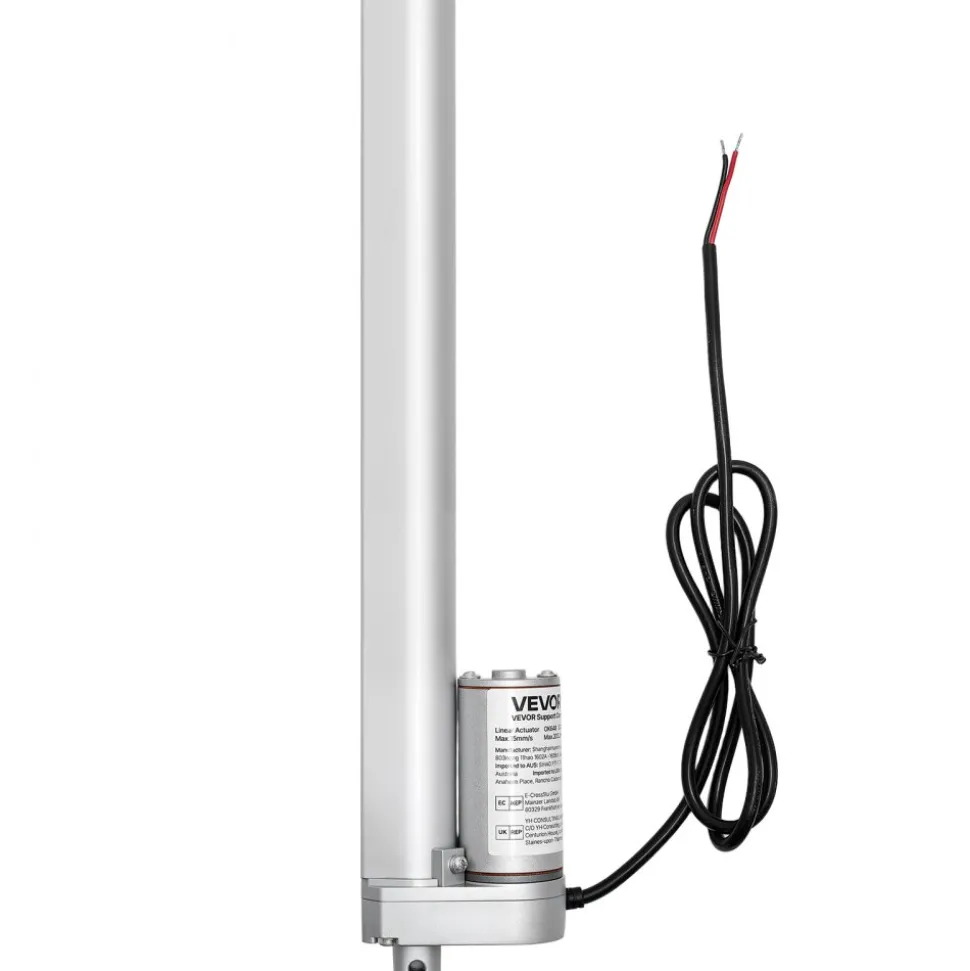 VEVOR 12V Linear Actuator, 9.84 Inch High Speed 0.6"/s Linear Motion Actuator, 225lbs/1000N with IP54 Protection & Mounting Bracket for Lift Desk, Recliner Chairs, Window Door Opener