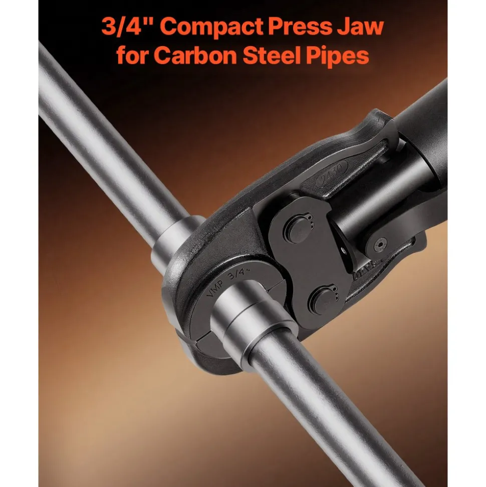 VEVOR 3/4" VMP Jaw for 24KN Compact Series Press Tools, 52 HRC Hardened Steel Pressing Jaw - Compatible with MegaPress Carbon Steel Pipes Connections