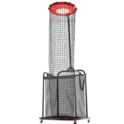 VEVOR Volleyball Setter Training Equipment, Angle and Height Adjustable Volleyball Trainer, Portable Practice Net with Cart, Wheels, Carrying Bag, Indoor Outdoor Target Net for Serving Spiking Setting