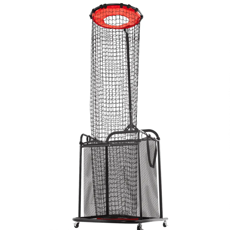 VEVOR Volleyball Setter Training Equipment, Angle and Height Adjustable Volleyball Trainer, Portable Practice Net with Cart, Wheels, Carrying Bag, Indoor Outdoor Target Net for Serving Spiking Setting