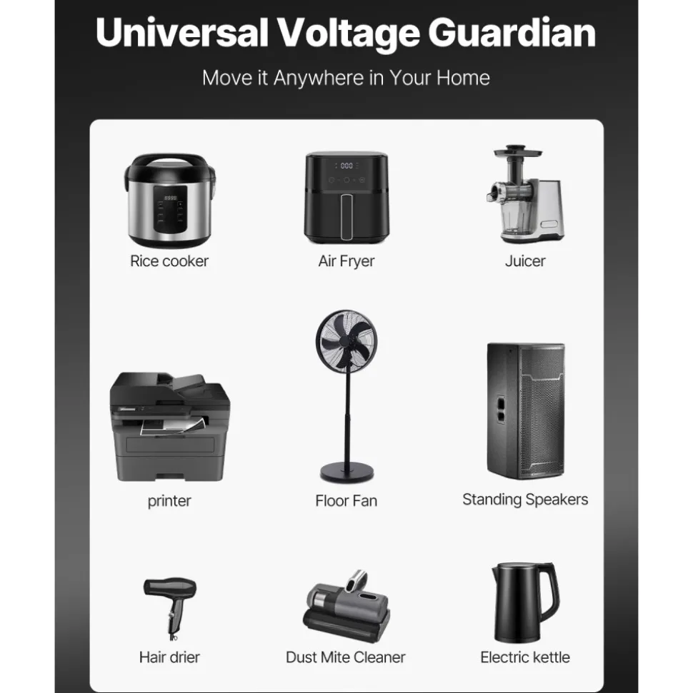 VEVOR Voltage Converter Transformer, 2000W, Heavy Duty Step Up/Down Transformer, Convert from 110 Volt to 220 Volt and from 220 Volt to 110 Volt, with US Outlet EU Outlet 5V USB Port, CE Certified