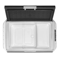 VEVOR 12 Volt Car Refrigerator, 52.8QT/50L Car Fridge, Portable Electric Cooler with -4℉~68℉ Adjustable Temperature, 12/24V DC and 100- 240V AC Compressor Freezer for Outdoor, Camping, Travel, RV