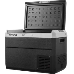 VEVOR 12 Volt Car Refrigerator, 52.8QT/50L Car Fridge, Portable Electric Cooler with -4℉~68℉ Adjustable Temperature, 12/24V DC and 100- 240V AC Compressor Freezer for Outdoor, Camping, Travel, RV
