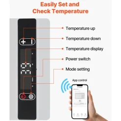 VEVOR 12 Volt Car Refrigerator, 26.4QT/25L Car Fridge, Portable Electric Cooler with -4℉~68℉ Adjustable Temperature, 12/24V DC and 100- 240V AC Compressor Freezer for Outdoor, Camping, Travel, RV