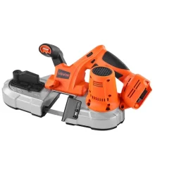 VEVOR 20V Portable Band Saw, 2.56-Inch Deep Cut, 360W Bandsaw with Brushless Motor, Cordless and Compact Portaband, Hang Hooks, 0-192 m/min Variable Speed, for Cutting Metal, Wood (Bare Tool Only)