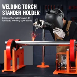 VEVOR 110V Turning Rolls Linkage Roller, 1000KG/2205LBS Loading Welding Turning Roll, 25-1400mm Diameter, 80-1600 mm/min Rotary Welding Positioner & Welding Torch Stand for Welding Equipment Support