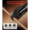 VEVOR VUS Press Jaws for 24KN Compact Series Press Tools, 3PCS Pressing Jaws 1/2", 3/4" & 1" - Compatible with ProPress Copper Pipes Connections, Includes Carrying Case