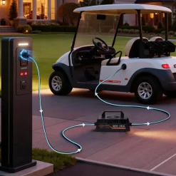 VEVOR 48V (51.2V) 150AH Lithium Golf Cart Battery, with 20A Charger, Lifepo4 Battery Kit, Built-in 250A BMS, with Bluetooth & Touch Monitor, 2C Discharge, 4000 Cycles, for Golf Carts, Trolling Motors