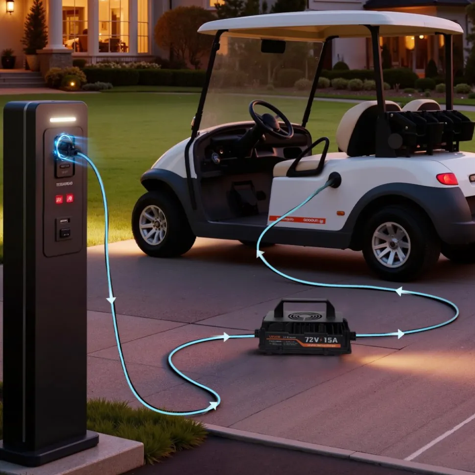 VEVOR 72V (70.4V) 105AH Lithium Golf Cart Battery, with 15A Charger, Lifepo4 Battery Kit, Built-in 200A BMS, with Bluetooth & Touch Monitor, 2C Discharge, 4000 Cycles, for Golf Carts, Trolling Motors