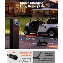 VEVOR 72V (70.4V) 105AH Lithium Golf Cart Battery, with 15A Charger, Lifepo4 Battery Kit, Built-in 200A BMS, with Bluetooth & Touch Monitor, 2C Discharge, 4000 Cycles, for Golf Carts, Trolling Motors