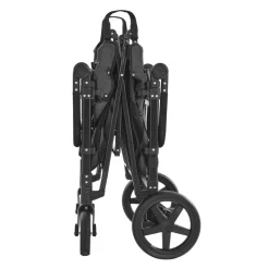 VEVOR Wagon Stroller for 4 Kids, Push Pull Quad Collapsible Stroller with Adjustable Handle, Safety Harness & Removable Canopy, 4-Seater Stroller Wagon for Camping, Dark Gray & Black (330LBS Loading)