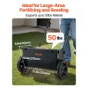 VEVOR Walk-Behind Push Spreader, 50LBS Capacity, Drop Spreader with Hopper Grate, 18 in Spreading Width & 30 Settings, 10 in All Terrain Tires, Garden & Lawn Spreaders for Seed, Fertilizer, Salt