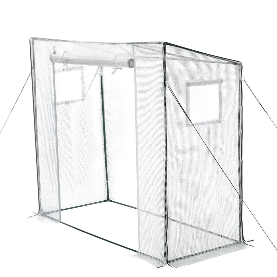VEVOR Walk-in Greenhouse, 76.8" x 30.3" x 66.1" Greenhouse for Outdoors with Windows, PE Cover, Roll-Up Zipper Door, Walk in Green House Kit, Portable Plant Garden Hot House for Backyard, Outside