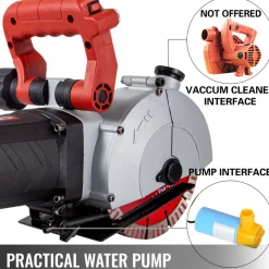VEVOR Wall Chaser, 2500W 38 mm Cutting Width,Wall Groove Cutting Machine 34MM Cutting Depth,Wall Slotting Machine With 5 Saw Blades 4.5