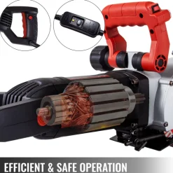 VEVOR Wall Chaser, 2500W 38 mm Cutting Width,Wall Groove Cutting Machine 34MM Cutting Depth,Wall Slotting Machine With 5 Saw Blades 4.5