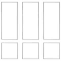 VEVOR Wall Molding 3 Pack, Wainscoting Panels Kit, Lightweight Paintable Polystyrene, Easy to Install, Waterproof Accent Wide Profile Trim for Interior Living Room, Bedroom,White (24x54 + 24x24 in)