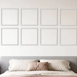 VEVOR Wall Molding 12 Pack, 20 x 20 in Wainscoting Panels Kit, Lightweight Paintable Polystyrene, Easy to Install, Waterproof Accent Wall Trim for Interior Décor Living Room, Bedroom, Home, White