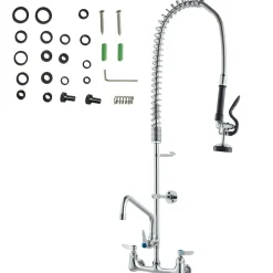VEVOR Wall-Mounted Brass Kitchen Faucet, 36