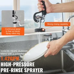 VEVOR Wall-Mounted Kitchen Faucet, 47