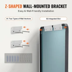 VEVOR Wall Mounted Makeup Mirror, 0.15