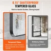 VEVOR Wall Mounted Makeup Mirror, 0.15" Thick, 28" x 60" Mirror with Aluminium Alloy Frame & Explosion-Proof Film, Scratch-Resistant Mirror with Z-Shaped Bracket, Fit for Bathroom/Bedroom/Living Room