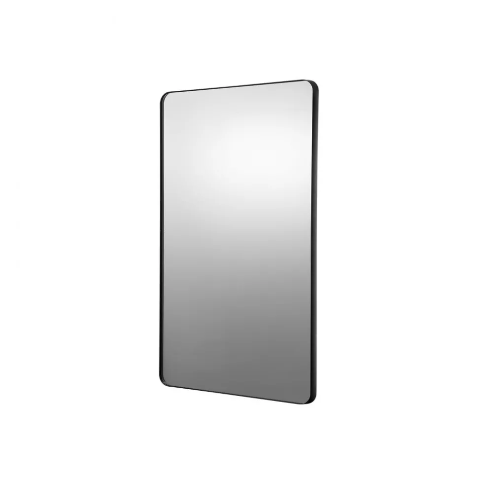 VEVOR Wall Mounted Makeup Mirror, 0.15" Thick, 30" x 40" Mirror with Aluminium Alloy Frame & Explosion-Proof Film, Scratch-Resistant Mirror with Z-Shaped Bracket, Fit for Bathroom/Bedroom/Living Room