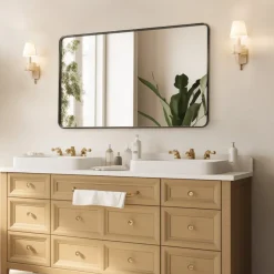 VEVOR Wall Mounted Makeup Mirror, 0.15