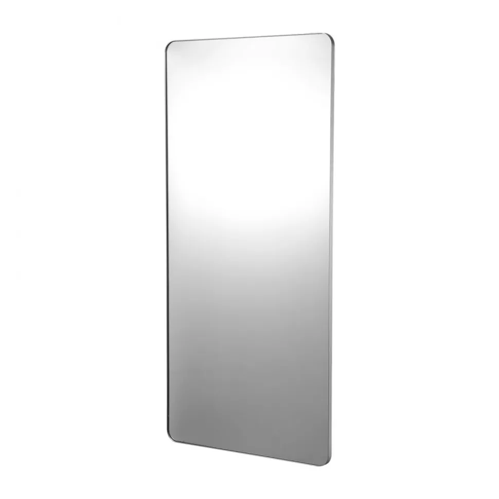VEVOR Wall Mounted Makeup Mirror, 0.15" Thick, 36" x 48" Mirror with Aluminium Alloy Frame & Explosion-Proof Film, Scratch-Resistant Mirror with Z-Shaped Bracket, Fit for Bathroom/Bedroom/Living Room