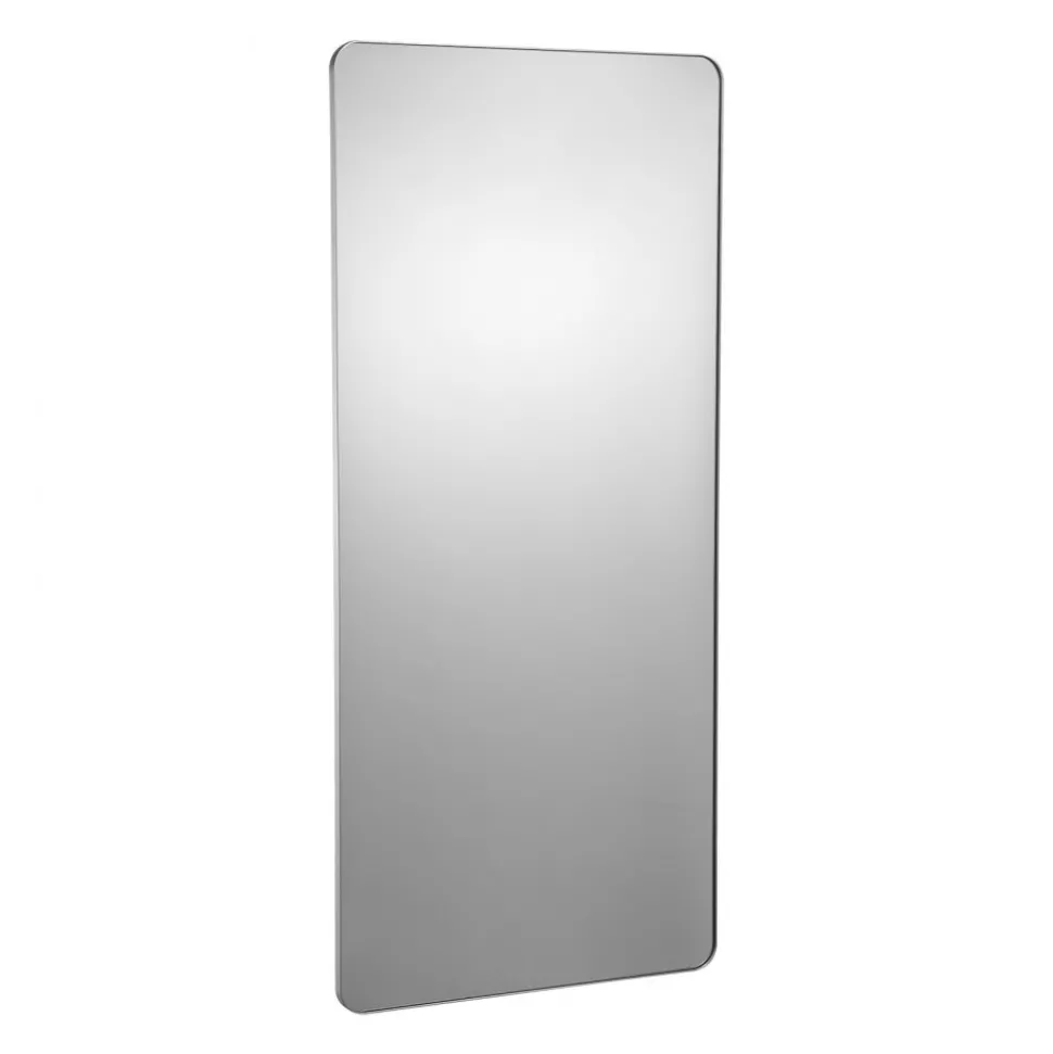 VEVOR Wall Mounted Makeup Mirror, 0.15" Thick, 36" x 48" Mirror with Aluminium Alloy Frame & Explosion-Proof Film, Scratch-Resistant Mirror with Z-Shaped Bracket, Fit for Bathroom/Bedroom/Living Room